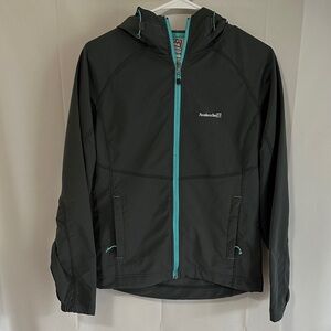 Avalanche Charcoal Jacket with Aqua Highlights